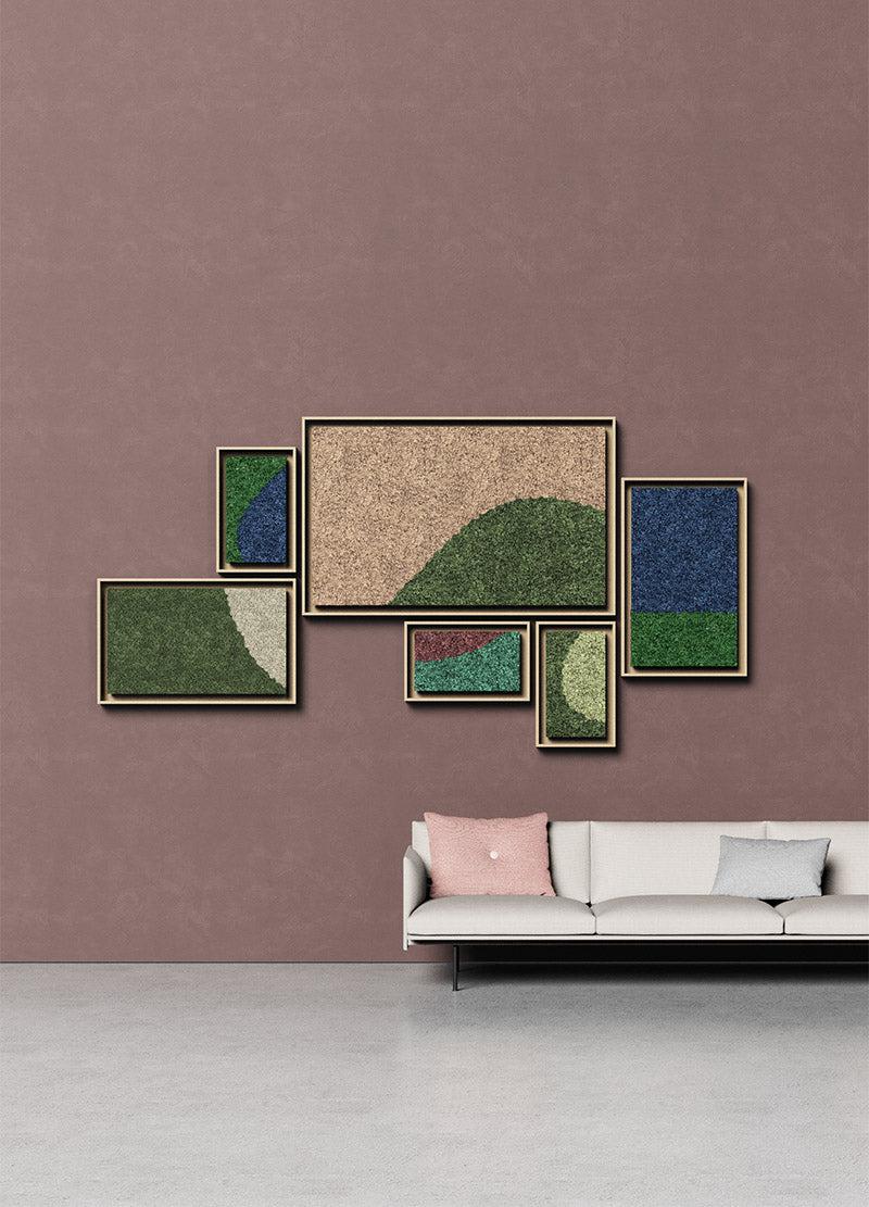 Harmony Framed Moss Wall Art (Series F)