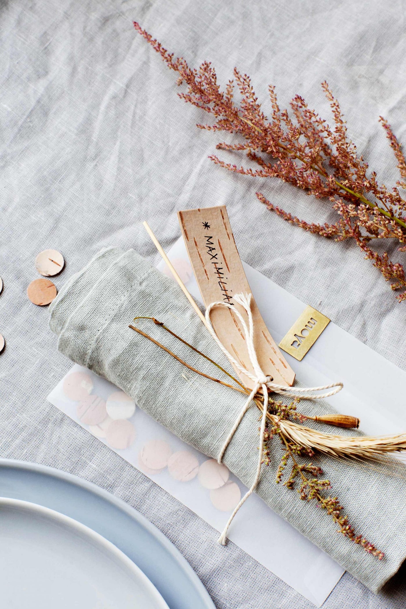 Long Birch Bark Gift Tags (Set of 6)-Gift Card-BIRCH BARK, CHRISTMAS DECOR, GIFTS-Forest Homes-Nature inspired decor-Nature decor