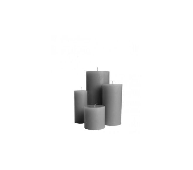 Grey Cathedral Pillar Candles (Set of 12)-Comfort-CANDLES, GIFTS, SUSTAINABLE DECOR-Forest Homes-Nature inspired decor-Nature decor
