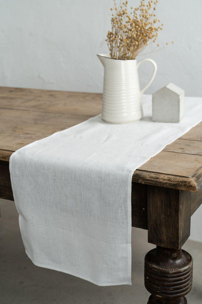 Ausra Pure Linen Table Runner (Big)-Cooking and Eating-TABLE DECOR, TABLE KITCHEN CLOTHS / NAPKINS-Forest Homes-Nature inspired decor-Nature decor