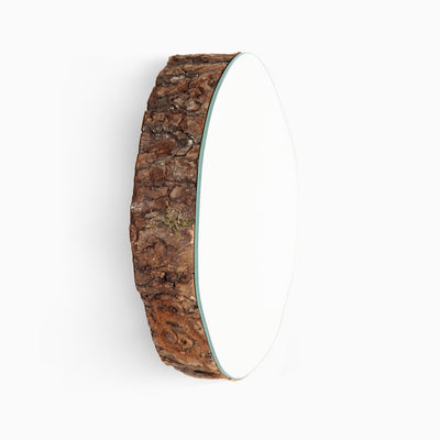 Akis Oak Slice Mirror-Home Goods-MIRRORS, NATURE WALL ART, SUSTAINABLE DECOR-Forest Homes-Nature inspired decor-Nature decor