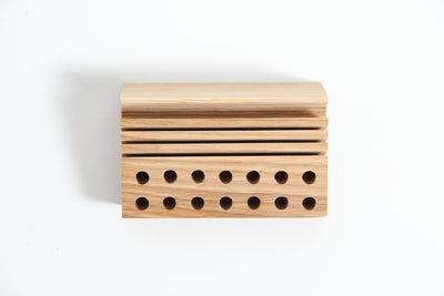 Gražus Oak Desk Organizer-Home Goods-BOXES / ORGANISERS / CONTAINERS-Forest Homes-Nature inspired decor-Nature decor
