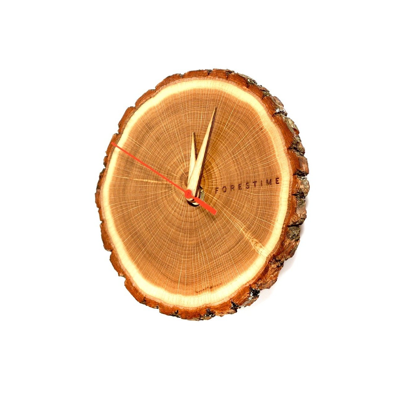 Laika Oak Slice Wall Clock-Home Goods-CLOCKS, NATURE WALL ART-Forest Homes-Nature inspired decor-Nature decor