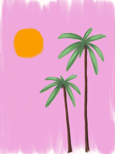 Ibiza Sunset Stretched Canvas