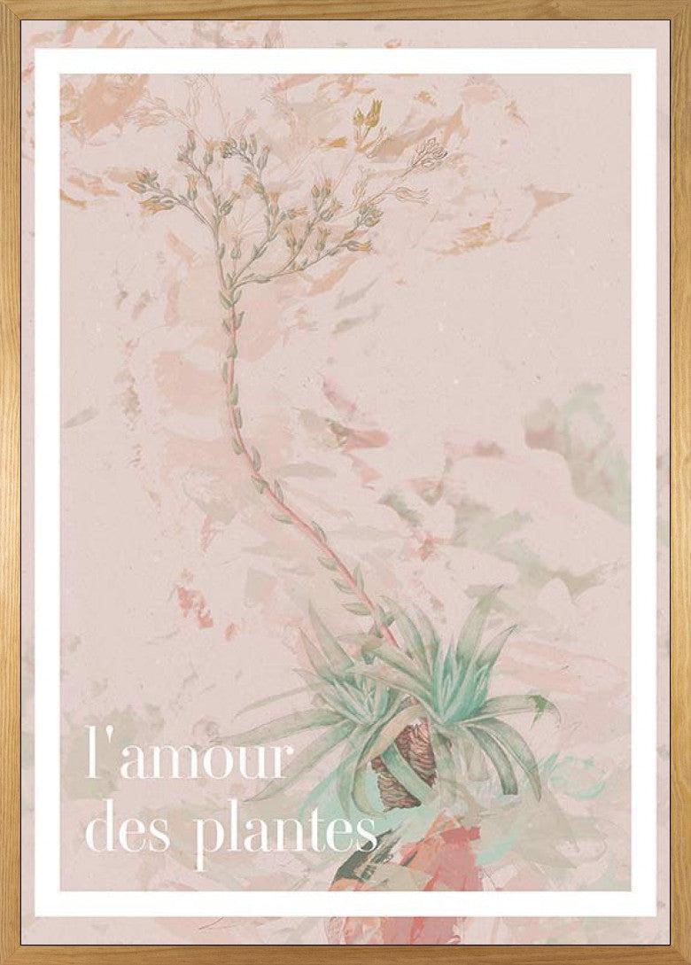 L'amour des Plantes Art Poster
