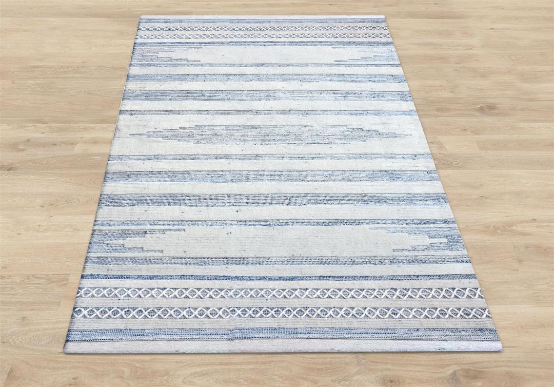 Leita Recycled Denim & Wool Rug-Comfort-NZ WOOL & WOOL RUGS, RECYCLED FABRICS RUGS, RUGS, SUSTAINABLE DECOR-Forest Homes-Nature inspired decor-Nature decor