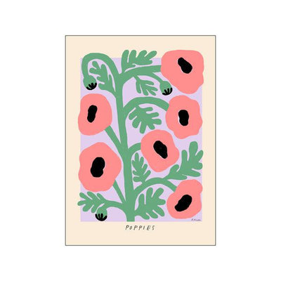 Madelen - Pastel poppies Original Artist Poster