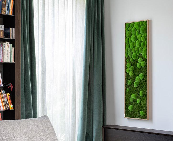 Wide Merging Moss Wall Art: Forest Wall Art | Forest Homes