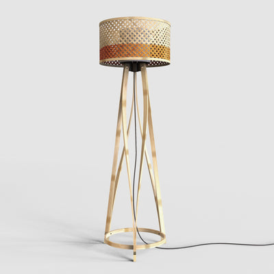 Saanvi Bamboo Floor Lamp-Lighting-BAMBOO, BAMBOO LIGHTS, FLOOR LAMPS-Forest Homes-Nature inspired decor-Nature decor
