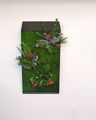 Plant & Moss 3D Lines-Wall Decor-LIVING MOSS WALL, MOSS FRAMES, MOSS PICTURES, MOSS WALL ART, PLANT WALL ART, PLANTS-Forest Homes-Nature inspired decor-Nature decor