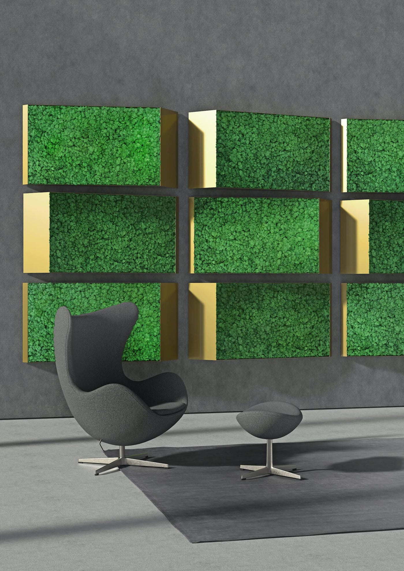 Plant & Moss 3D Lines-Wall Decor-LIVING MOSS WALL, MOSS FRAMES, MOSS PICTURES, MOSS WALL ART, PLANT WALL ART, PLANTS-Forest Homes-Nature inspired decor-Nature decor