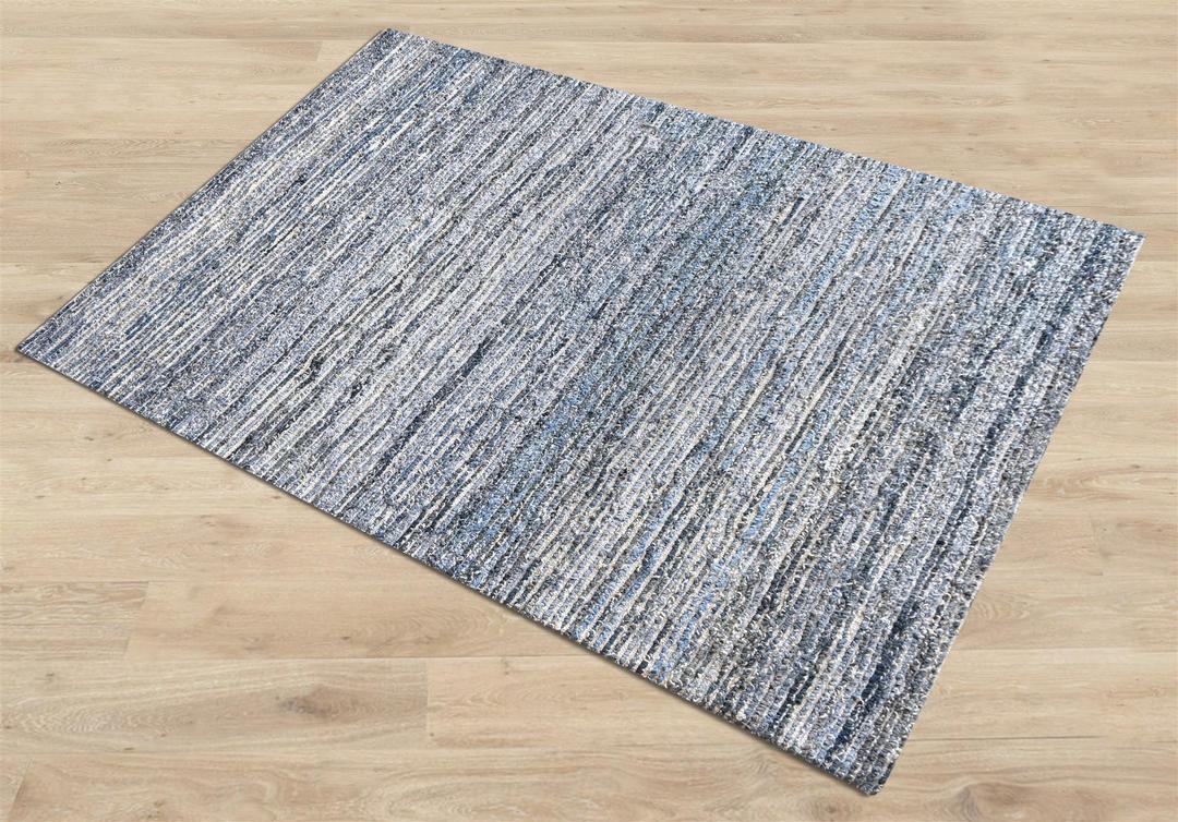 Denim Wool Rug Leopold Recycled Denim Blue Wool Rug | Forest Homes