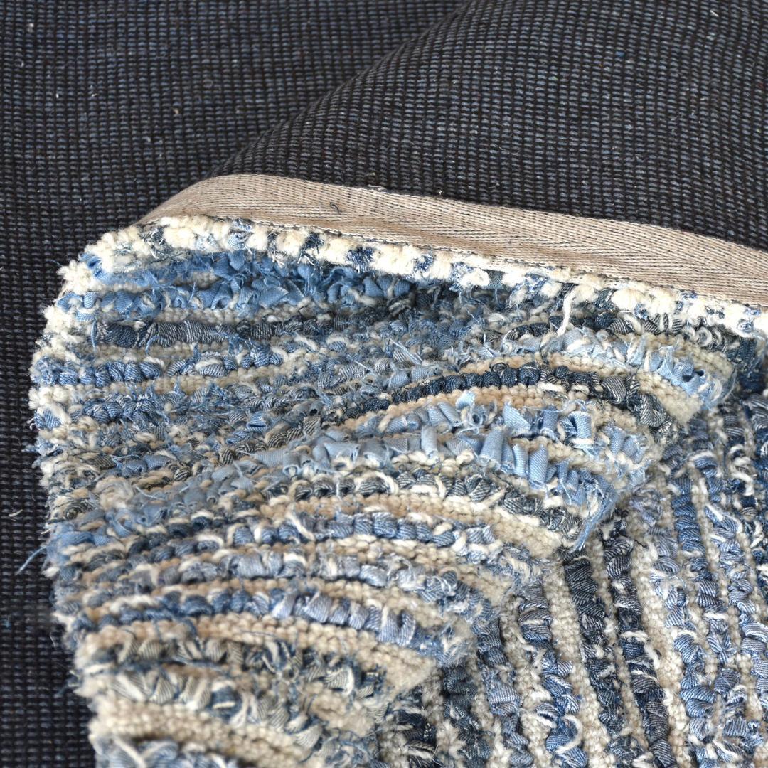 Denim Wool Rug Leopold Recycled Denim Blue Wool Rug | Forest Homes