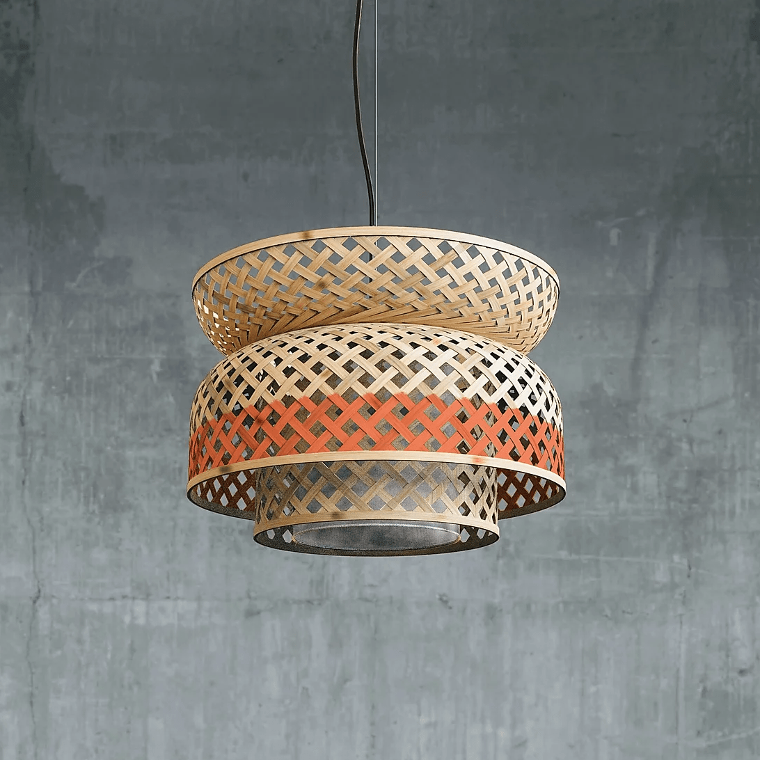 Lotus Bamboo Pendant Lamp-Lighting-BAMBOO, BAMBOO LIGHTS, HANGING LIGHTS-Forest Homes-Nature inspired decor-Nature decor