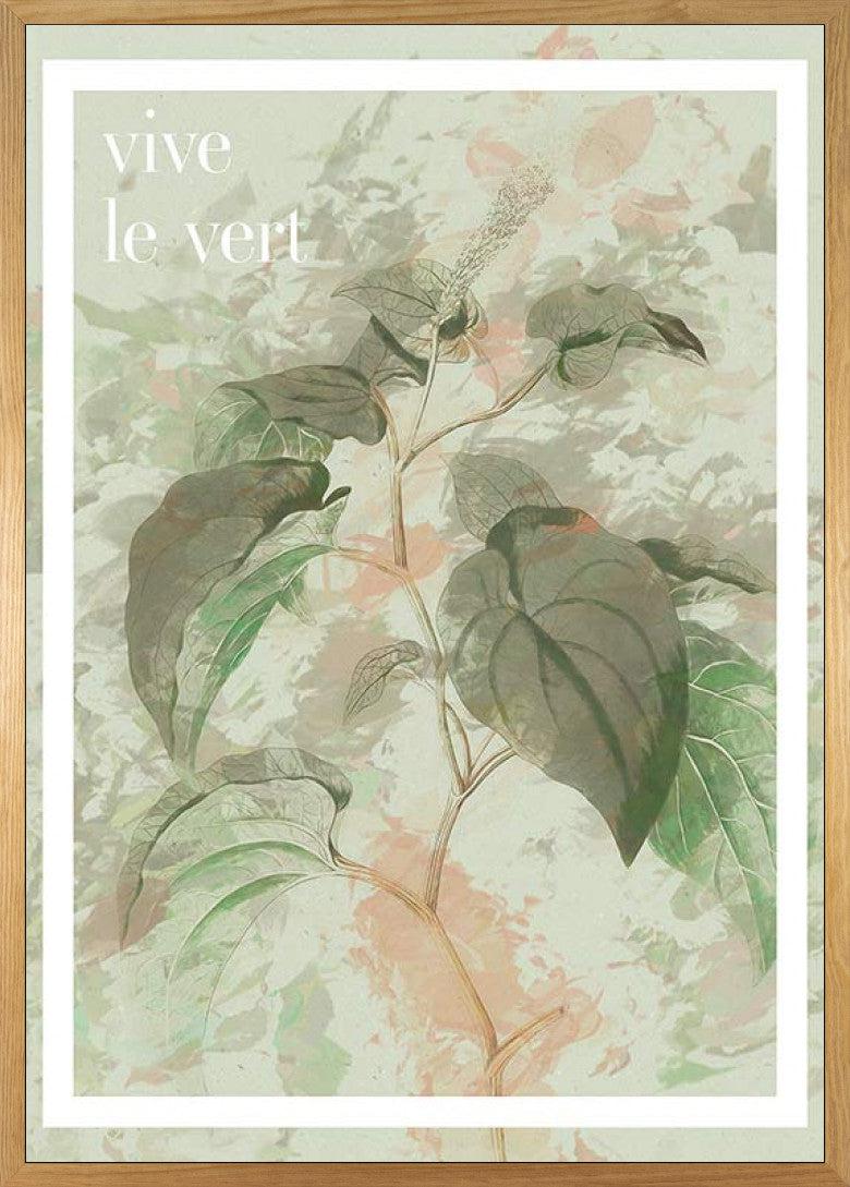 Vive le Vert Art Poster