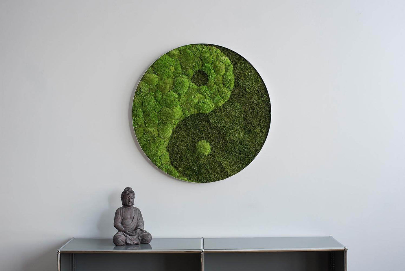 Yin Yang Moss Wall Art-Wall Decor-MOSS FRAMES, MOSS PICTURES, MOSS WALL ART, PLANTS-Forest Homes-Nature inspired decor-Nature decor