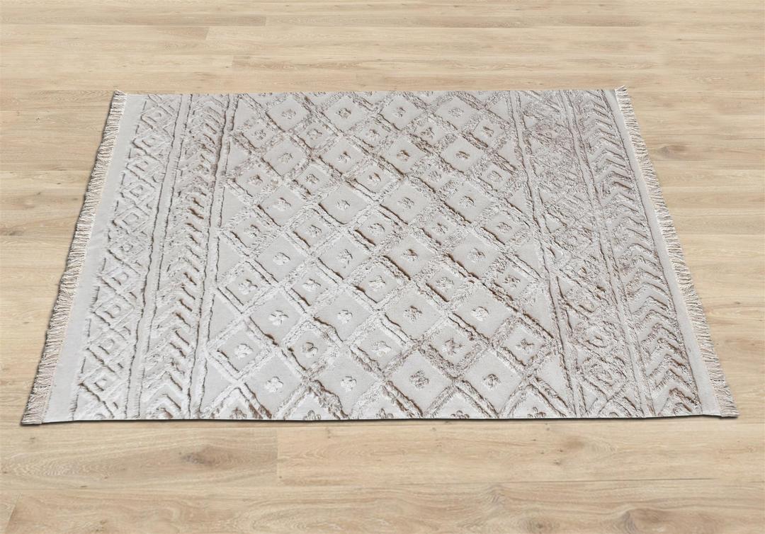 Zea Natural Cotton Rug-Furnishings-RECYCLED COTTON & COTTON RUGS, RUGS-Forest Homes-Nature inspired decor-Nature decor