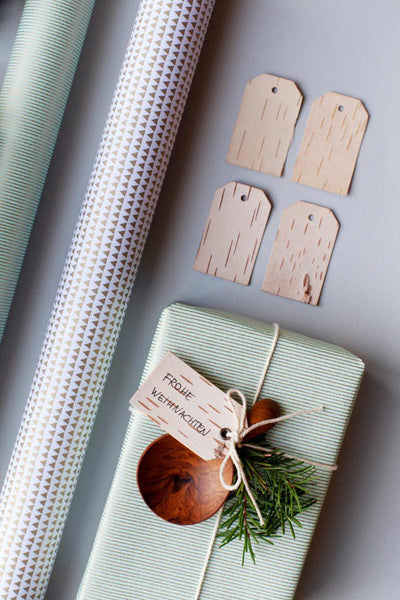 Birch Bark Gift Tags (Set of 24)-Gift Card-BIRCH BARK, CHRISTMAS DECOR, GIFTS-Forest Homes-Nature inspired decor-Nature decor