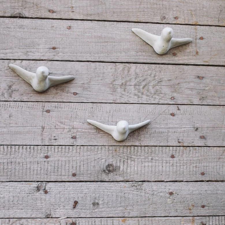 Excursion Bird Wall Hangers (Set of 3 Birds)-Wall Decor-CONCRETE, STONE, WALL HANGERS-Forest Homes-Nature inspired decor-Nature decor