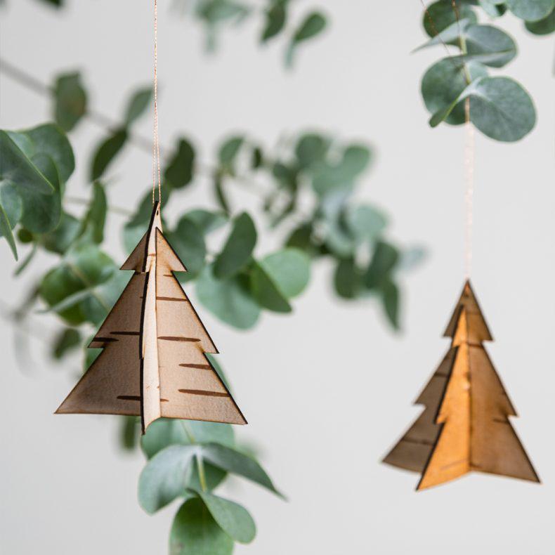 Birch Bark Christmas Decoration (Set of 12)-Home Goods-BIRCH BARK, CHRISTMAS DECOR-Forest Homes-Nature inspired decor-Nature decor