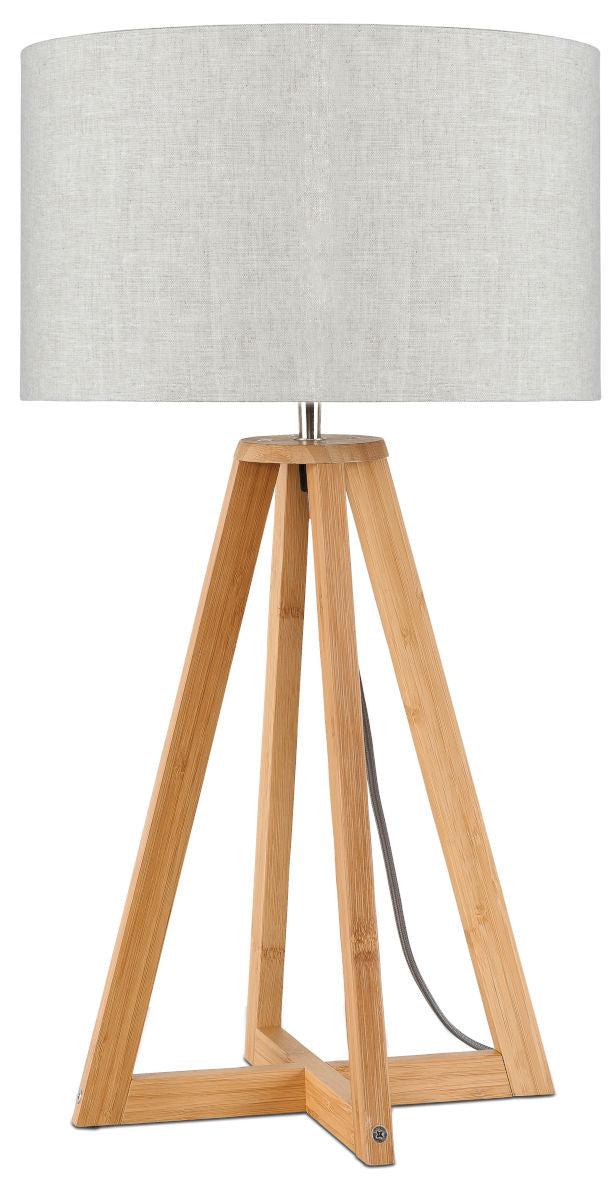 Everest Bamboo Linen Table Lamp
