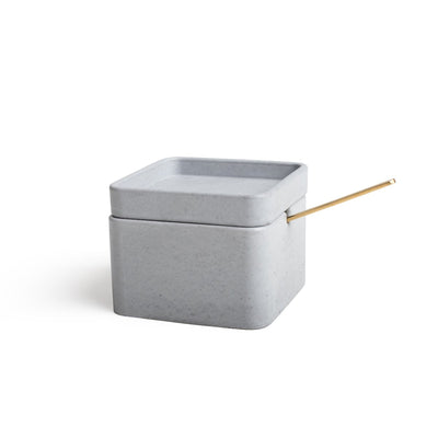 Light Grey Concrete Box-Storing and Organising-BOXES / ORGANISERS / CONTAINERS, CONCRETE, COOKING/SERVING TOOLS, CUTLERY / TOOLS, TABLEWARE-Forest Homes-Nature inspired decor-Nature decor