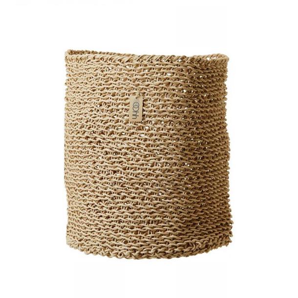 Natural Handwoven Paper Basket-Storing and Organising-BASKETS, BOXES / ORGANISERS / CONTAINERS-Forest Homes-Nature inspired decor-Nature decor
