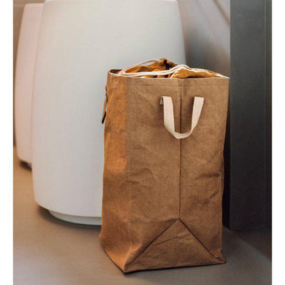 White Lapo Laundry Bag-Storing and Organising-BAGS, LAUNDRY, STORAGE-Forest Homes-Nature inspired decor-Nature decor
