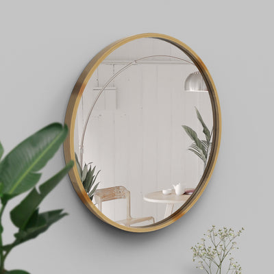 Mira Round Bamboo Mirror-Wall Decor-BAMBOO, MIRRORS-Forest Homes-Nature inspired decor-Nature decor
