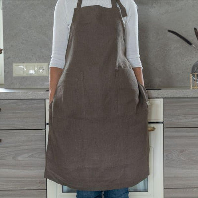 Ona Pure Linen Apron-Cooking and Eating-APRONS-Forest Homes-Nature inspired decor-Nature decor