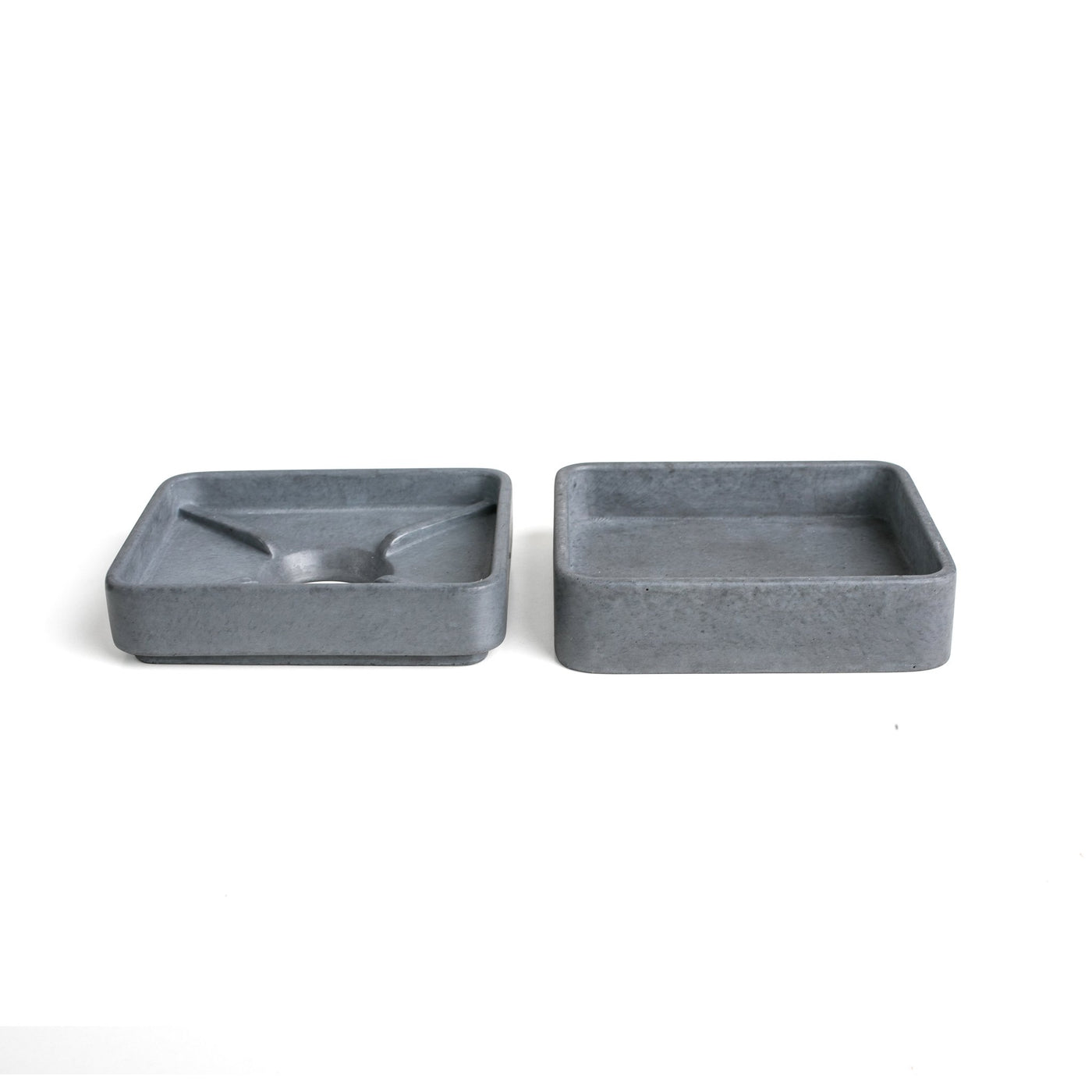 Light Grey Concrete Soap Stand w/ Vegan Soap-Storing and Organising-BOXES / ORGANISERS / CONTAINERS, CONCRETE, SOAP STANDS-Forest Homes-Nature inspired decor-Nature decor