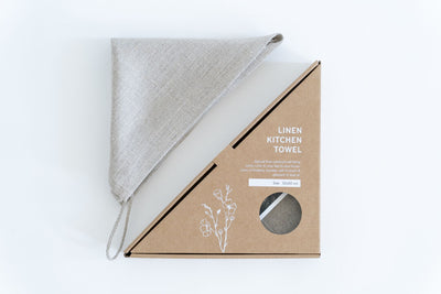 Tiesa Pure Linen Kitchen Towel (Small)-Cooking and Eating-TABLE KITCHEN CLOTHS / NAPKINS, TOWELS-Forest Homes-Nature inspired decor-Nature decor